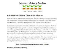 Tablet Screenshot of modernvictorygarden.com